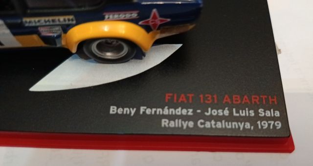 Miniatura Fiat 131 Abarth Rallye Catalunya
