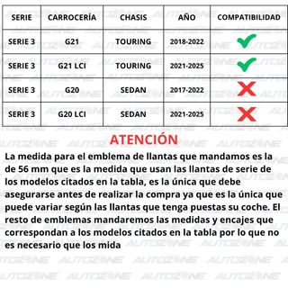 Pack emblemas BMW Performance para Serie 3 G21