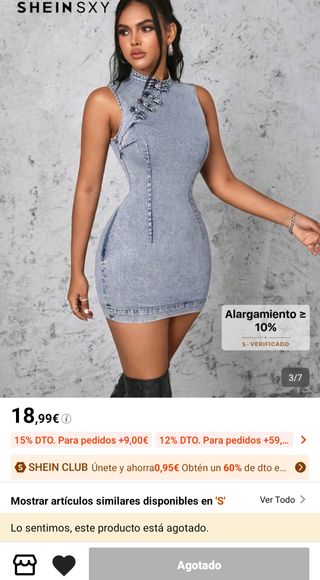 Vestido vaquero corto