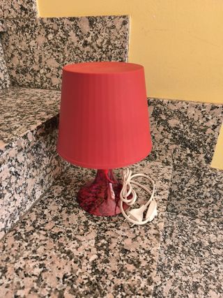 Lámpara mesa roja - Moderna