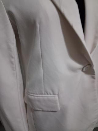 Chaqueta blanca crudo mujer