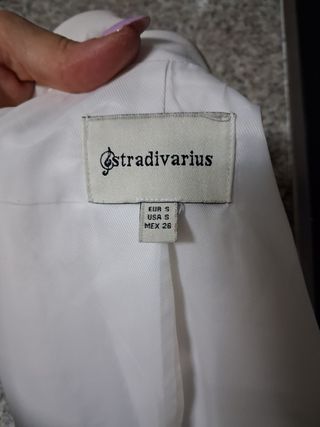 Chaqueta blanca crudo mujer