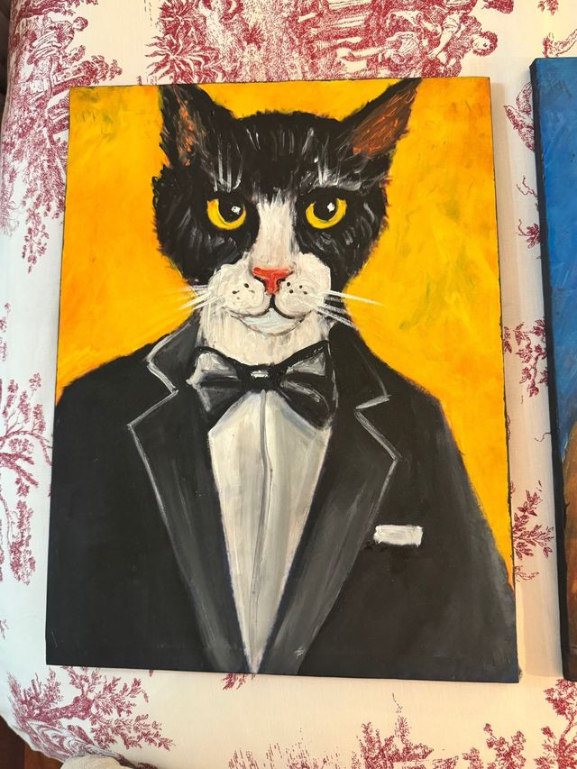 3 Cuadros Decorativos gatos