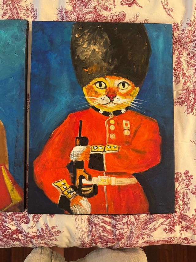 3 Cuadros Decorativos gatos