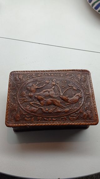 Caja piel repujada - Vintage