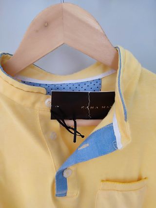 Polo Zara amarillo M