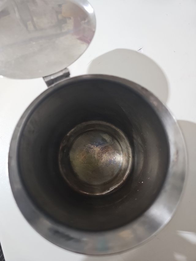 Lattiera acciaio vintage