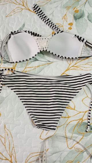 Bikini rayas blanco-negro