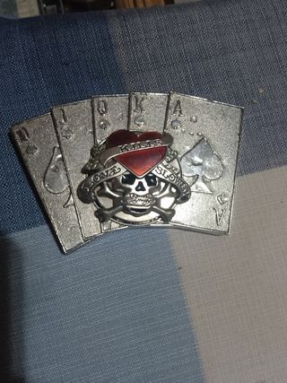 Hebilla Calaveras Poker