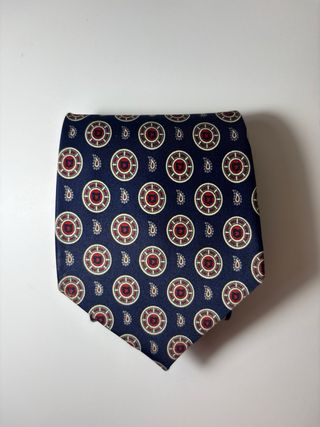 Corbatas vintage rojas y doradas