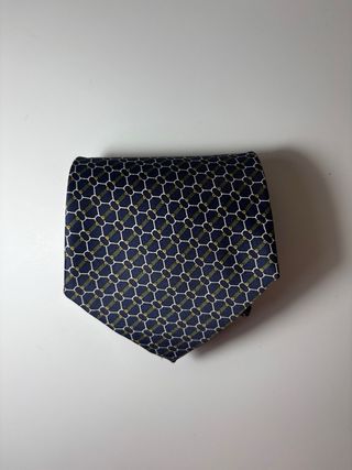 Corbatas vintage rojas y doradas