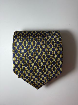 Corbatas vintage rojas y doradas