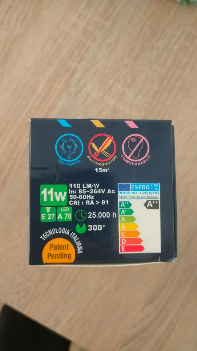 2 Bombillas LED Triled Anti-Mosquito 11W