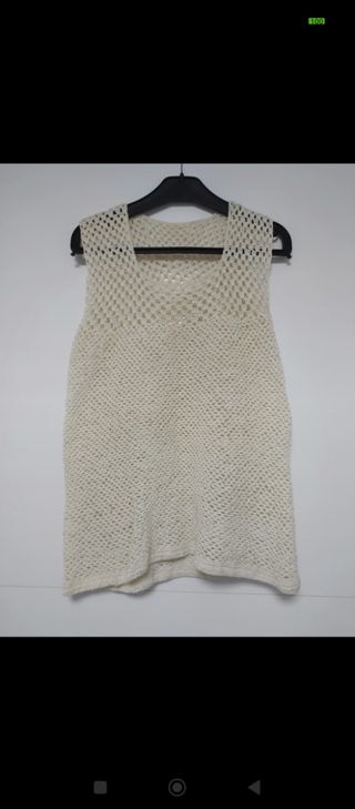 2 camisetas blancas ganchillo