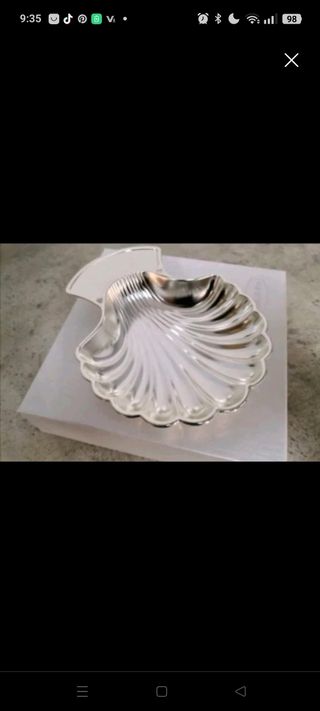 Concha bautismo plata