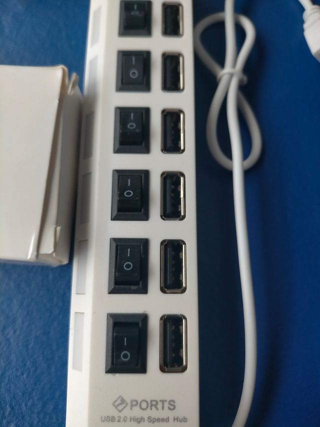 Hub USB 7 puertos - Blanco