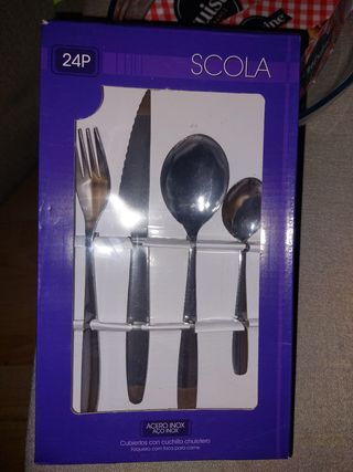 Cubiertos SCOLA (24p) nuevos