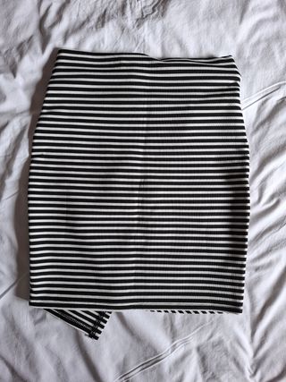 Mini Falda Rayas Blanco&Negro T-S