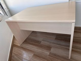 Mesa escritorio madera de haya- beige