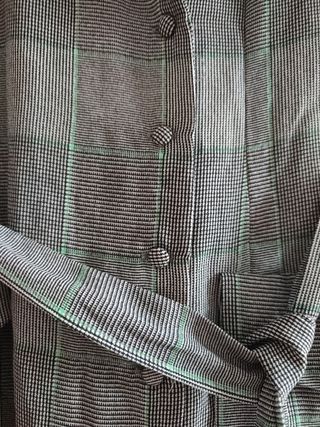 Vestido vintage gris cuadros