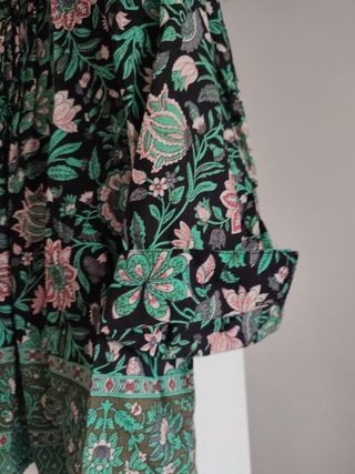Blusa Cygne - Flores - Manga 3/4
