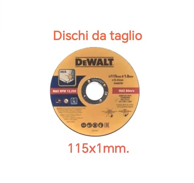 5 Dischi da taglio per acciaio inox 115x1mm.