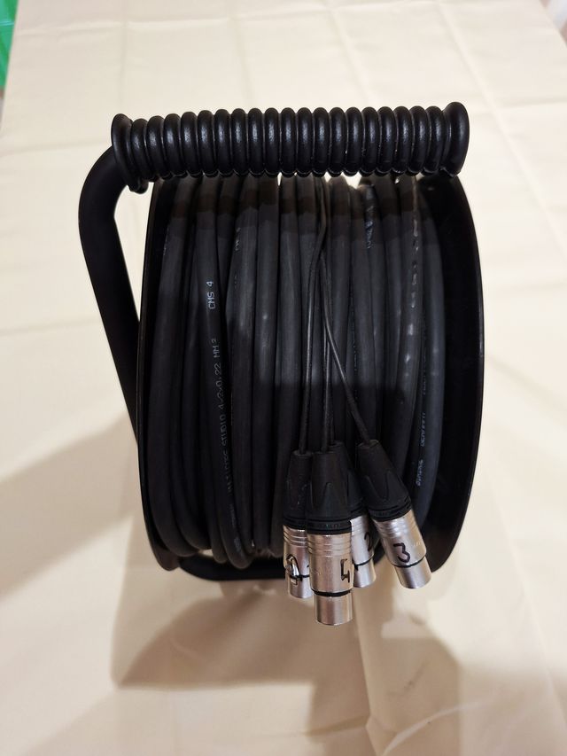 Carrete Cable Audio Cordial 4x2x0,22mm 50m