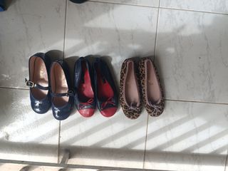 Zapatos bailarinas pack de 3 talla 31