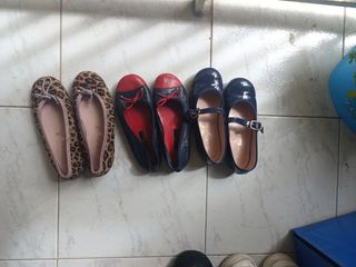 Zapatos bailarinas pack de 3 talla 31