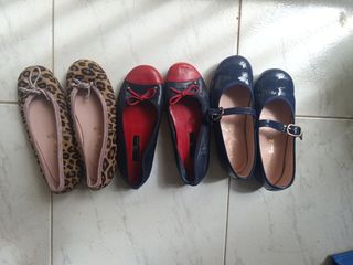 Zapatos bailarinas pack de 3 talla 31