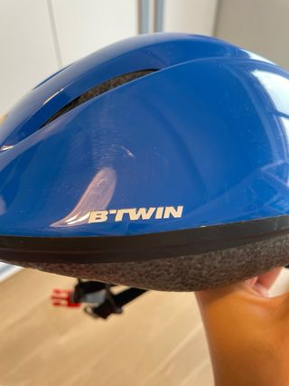 Casco bici bimbo B'Twin blu