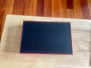 Caja piel porta 90 anillos vintage