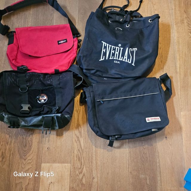 3 Borse Tracolla + Zaino Everlast