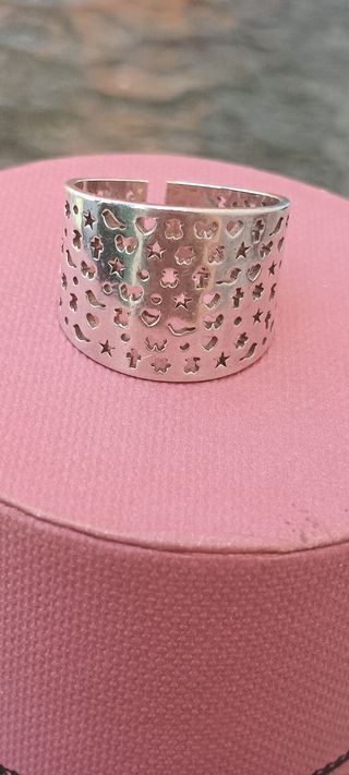 Anillo Tous plata 925 abierto