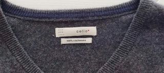 Jersey cachemira gris oscuro