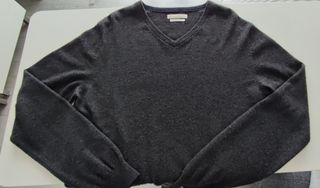 Jersey cachemira gris oscuro