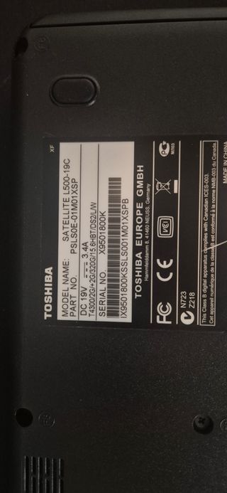3 Portátiles Toshiba Satellite L500-19c