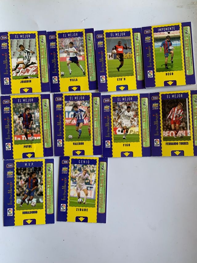 Schede Liga 2005: Figo, Zidane, ecc.