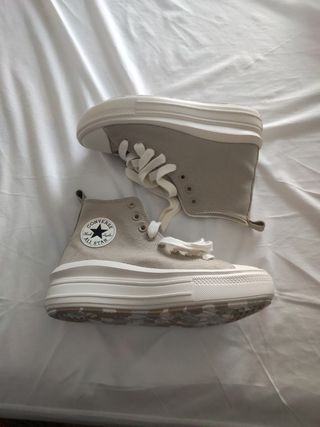 Converse All Star plataforma beige 39,5.