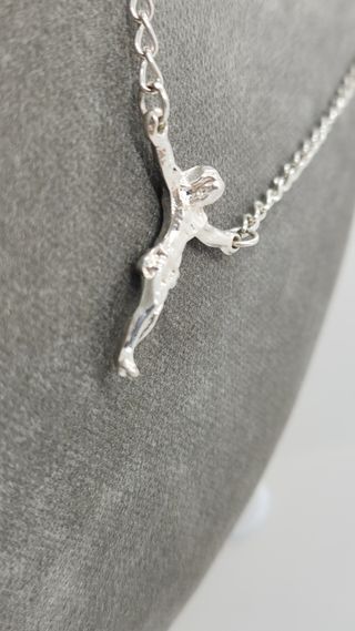 Gargantilla Cristo Dalí - Plata de Ley