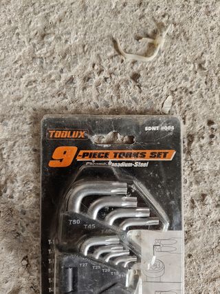 Juego de 9 torx T5-T50