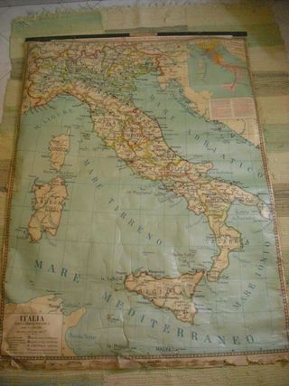 lotto cartine geografiche grandi da parete 9 pezz