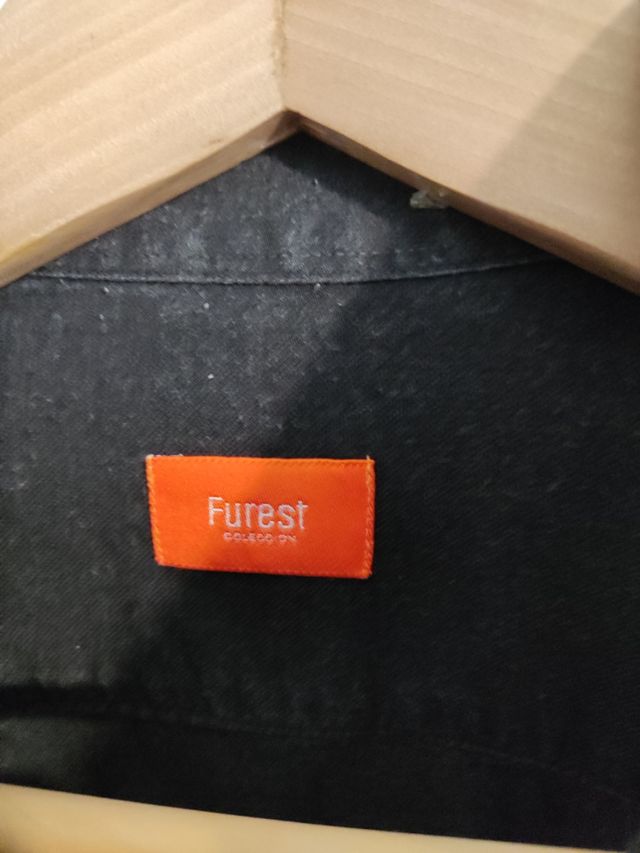 Camisa Furest negra, talla 5- Hombre
