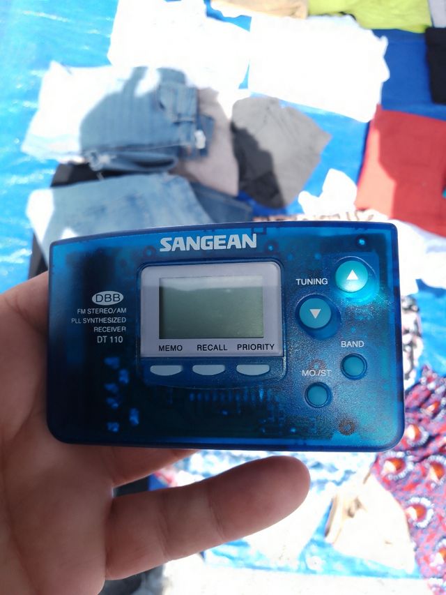 Rádio Sangean Mini Portátil Azul