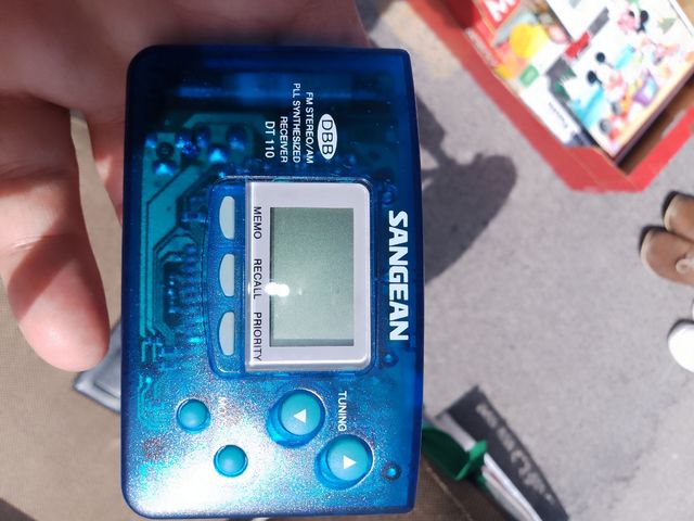 Rádio Sangean Mini Portátil Azul