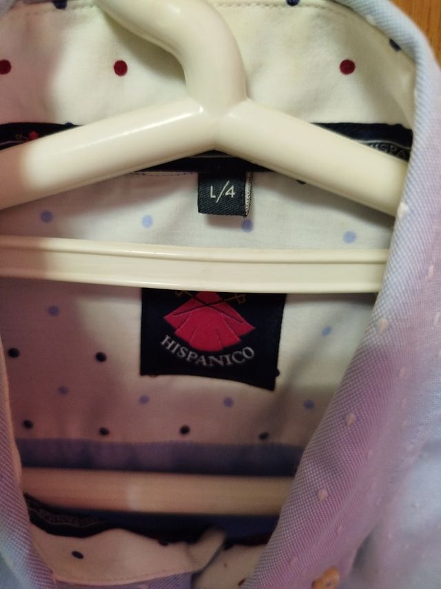 Camisa Hispanico azul - Talla L