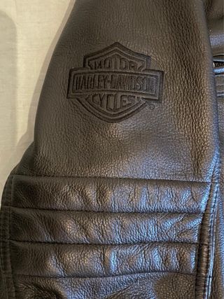 Chaqueta Harley Davidson cuero negra L