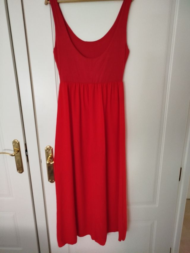 Vestido rojo largo - Talla única