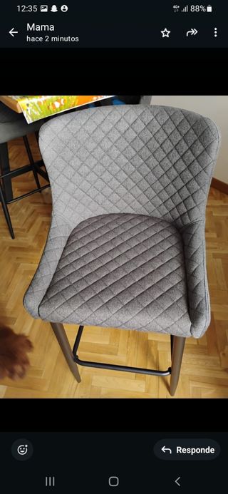 Mesa alta + 4 sillas altas estilo industrial