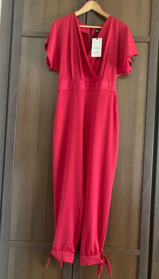 Mono Zara rojo cruzado - Talla S
